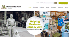 Desktop Screenshot of merchantsbankal.com